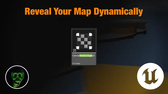 Unreal Map Reveal Effect : Render Target Painting Tutorial header image